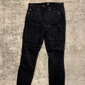 GAP 8/29 Regular Velvet Black Jeans